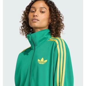 NEW ADIDAS ORIGINALS FIREBIRD Women's XS Track Jacket Green/ Yellow